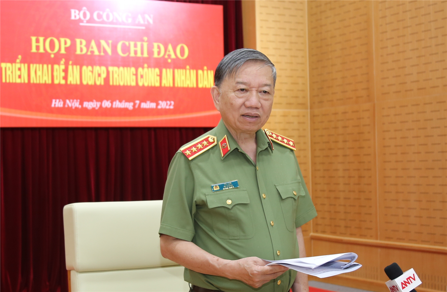 Ban Chỉ đạo Đề án 06 Bộ Công an họp đánh giá tình hình, kết quả 6 tháng đầu năm 2022